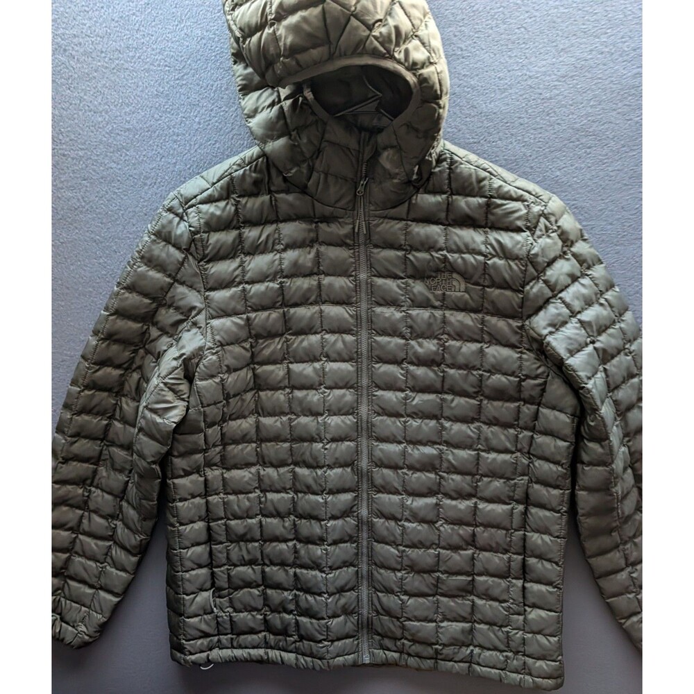 The North Face Thermoball Hooded Jacket Olive Green Men's Size XL